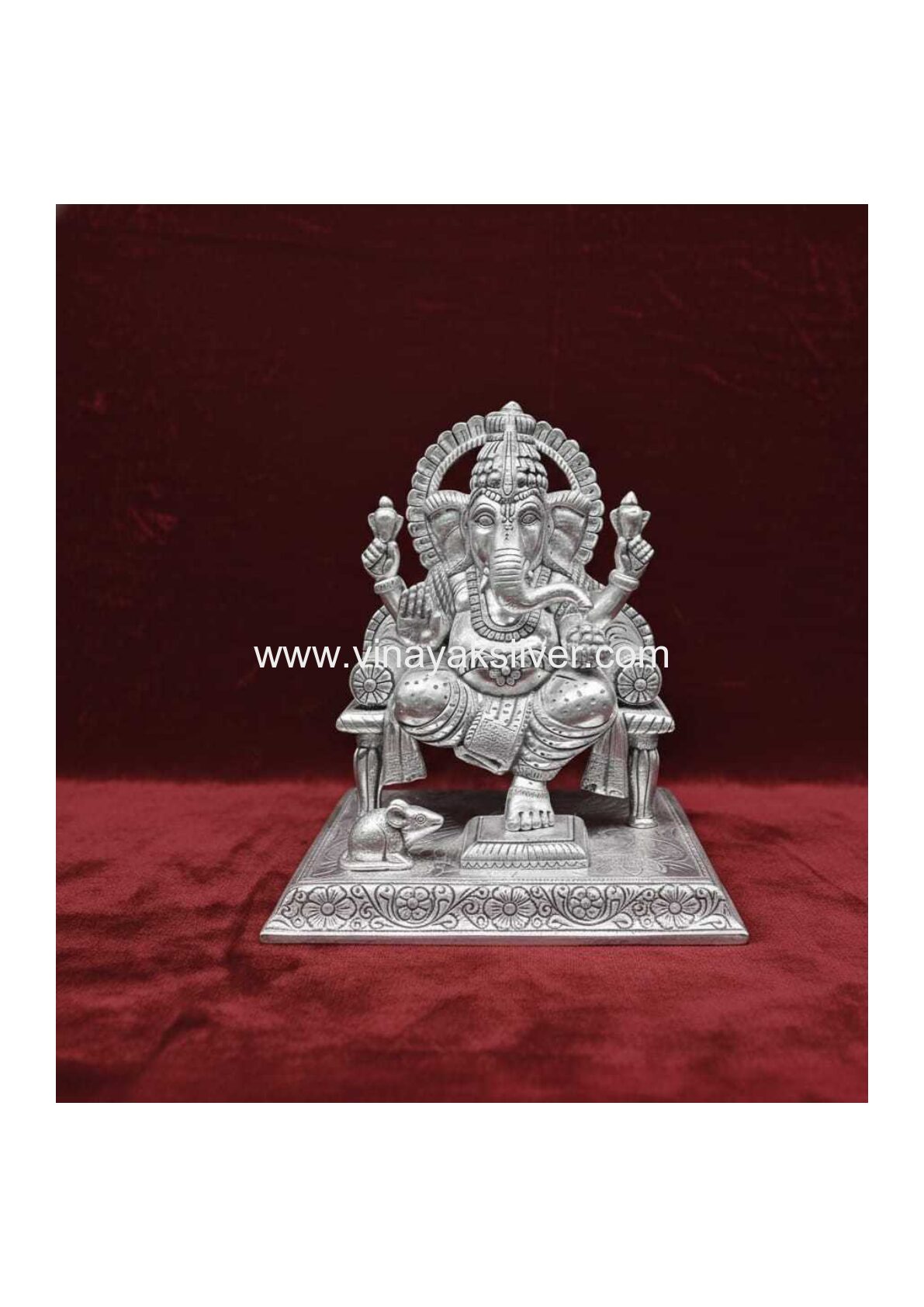 Ganesha On Majestic Throne